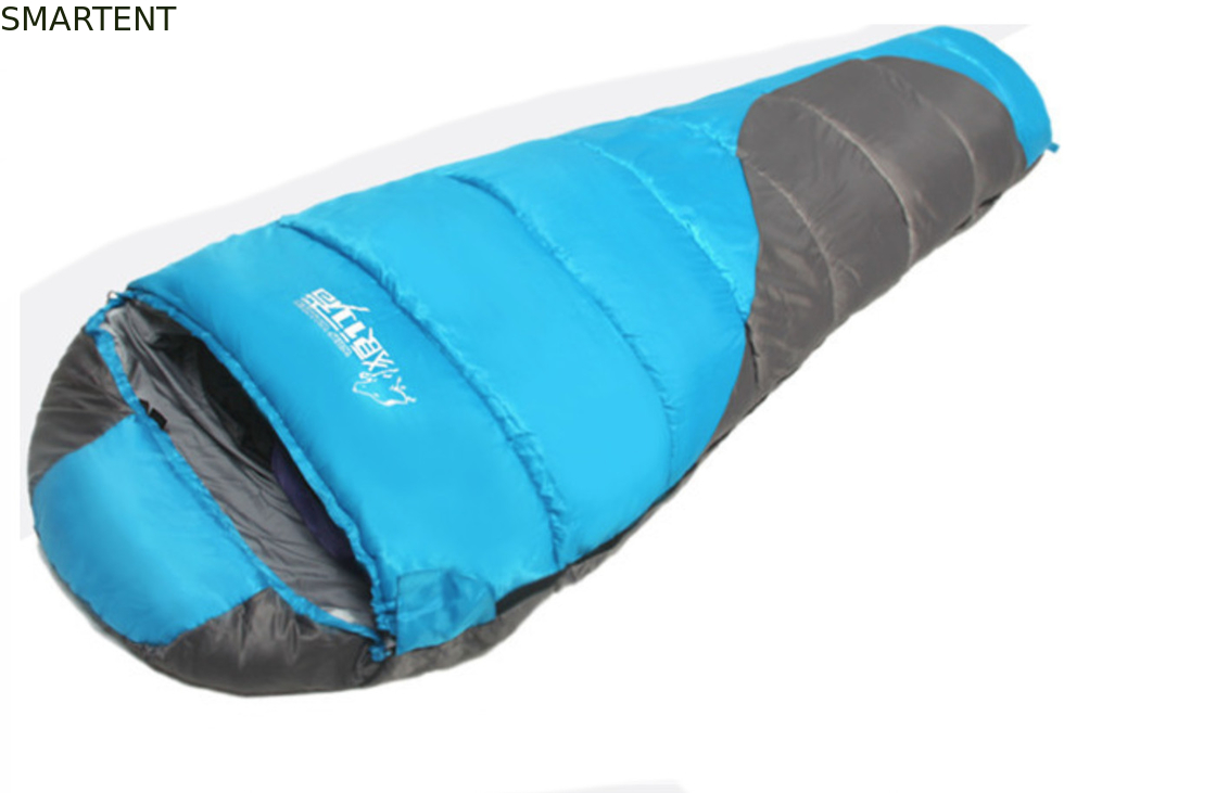 Polyester enduit en couleur extérieure 210T 215*75CM 90% Enduit à l'air plein sac de couchage de montagne chaud étanche au vent Relax Zip Poche fournisseur