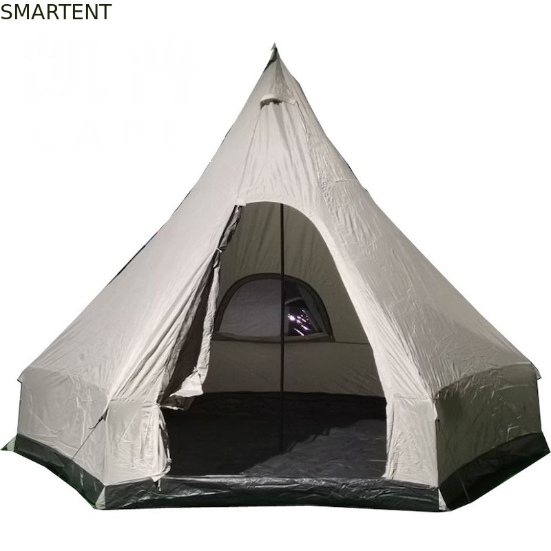 Tente d'abri extérieure de camping de pyramide de 360 x de 360 X de 280CM avec 1 - 2 la ventilation Windows fournisseur