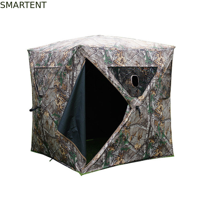 L'unité centrale de camouflage a enduit la tente de chasse imperméable du polyester 210D Windows 1 - 2 personnes 147*147*170CM fournisseur