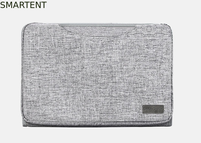 Sac d'ordinateur portable polyvalent gris Oxford avec élément de mode et design de couture fournisseur