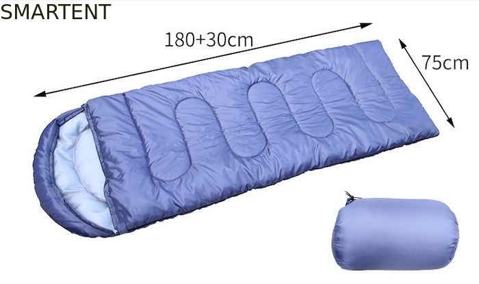 Sacs de couchage de montagne bleu imperméable à l'eau 190T polyester pour le froid fournisseur