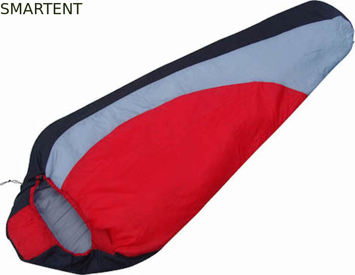 Double couleur 210*72CM 190T Polyester design de sacs de couchage de momie Logo d'impression ou d'étiquetage fournisseur