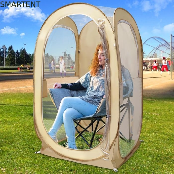 Tentes de sport à l'épreuve de l'eau Beige 35*35*60 pouces UV protégé Pop Up avec installation facile Inclut le sac de transport piquets cordes fournisseur