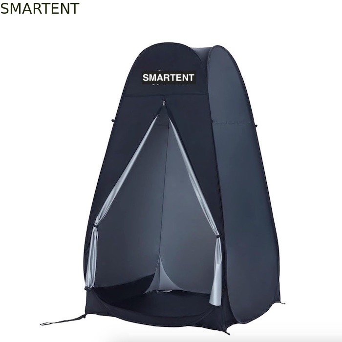 120*120*200CM Tentes de protection de la vie privée avec fermeture à glissière Porte argentée enduite en polyester abri de camping étanche fournisseur
