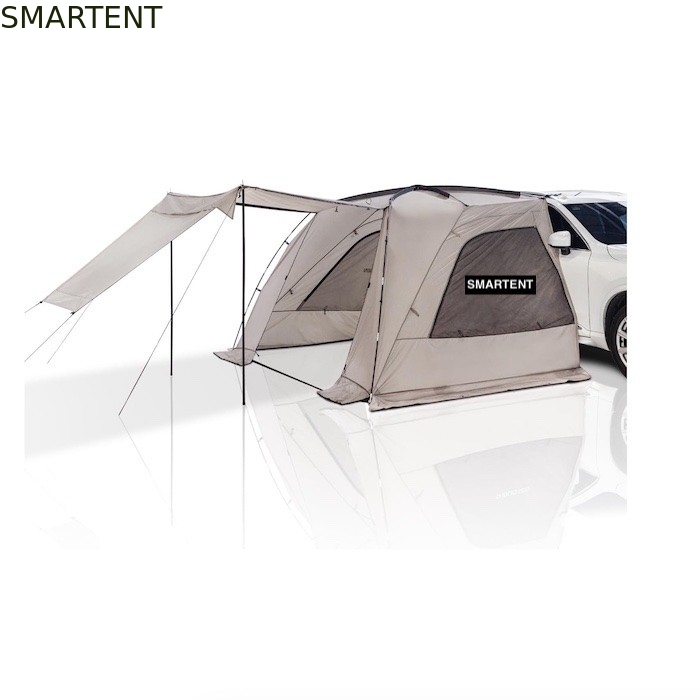 2.49*3.20*1.91M Tente de camping pour voiture grise portable imperméable PU3000MM Tissu en polyester revêtu Pour l'aventure en plein air fournisseur