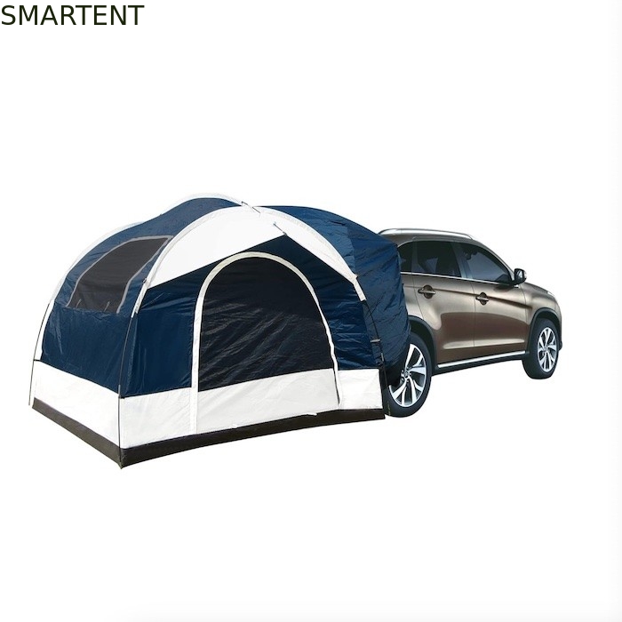 2.44*2.44*2.19M 6 personnes Tente de camping pour voiture en polyester revêtu d'un revêtement imperméable bleu avec 2 fenêtres 4 saisons fournisseur