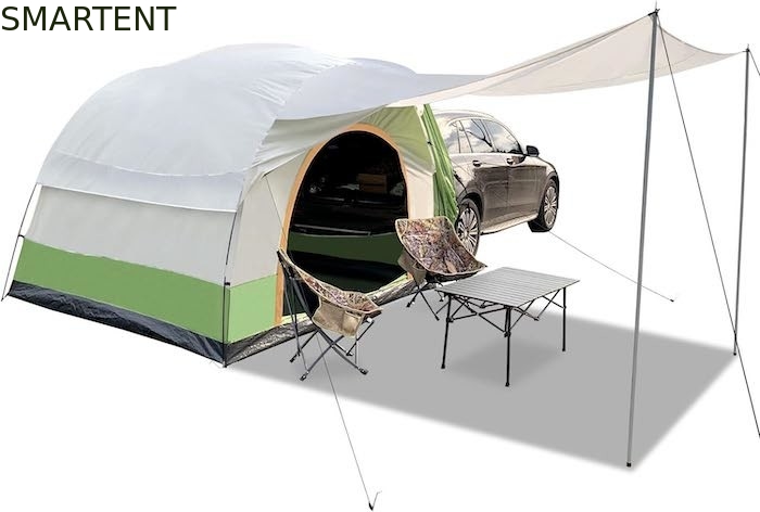 8.2*8.2*6.6Ft Double couleur imperméable à l'eau PU3000MM enduit de polyester 210T Toutes les saisons Véhicule Tente de camping Installation facile fournisseur