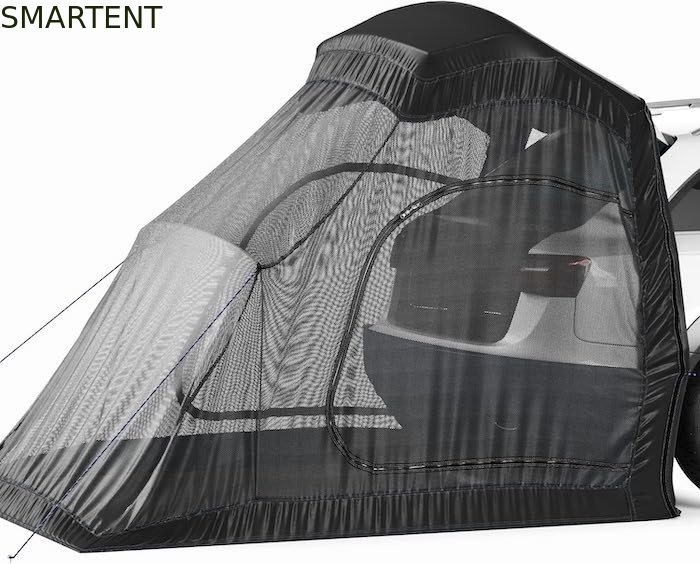 183*183*213CM Noir imperméable au courant recouvert de polyester Auto Tente de camping Compact abri pour voiture Facile à installer Pour 2-4 personnes fournisseur