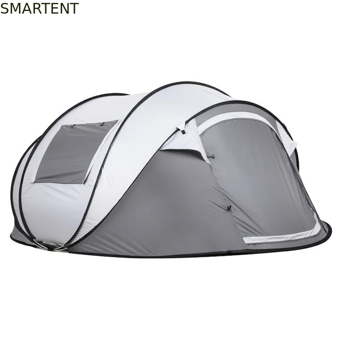 280*200*130CM gris imperméable à l'eau PU2000MM enduit 190T polyester 4 saisons Pop Up Tent Boat avec fenêtres en maille pour le camping fournisseur