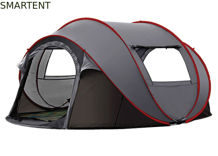 280*200*130CM 4 personnes Polyester gris étanche à l'eau 4 saisons Forme de bateau Pop Up Tentes de camping Sac à main inclus fournisseur