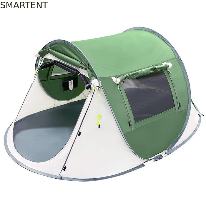 2 personnes 245*148*100CM Polyester étanche vert Camping extérieur Spacieux Pop Up Boat Tent Avec Ventilation en maille fournisseur