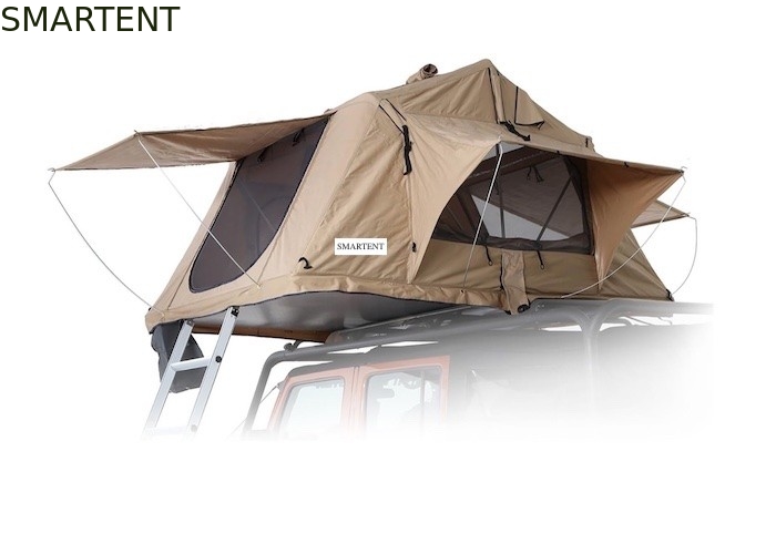 2 à 4 personnes imperméable à l'eau 600D Heavy Duty Rip Stop Tente de toit en polyester avec 15 minutes de mise en place rapide et protection UV fournisseur