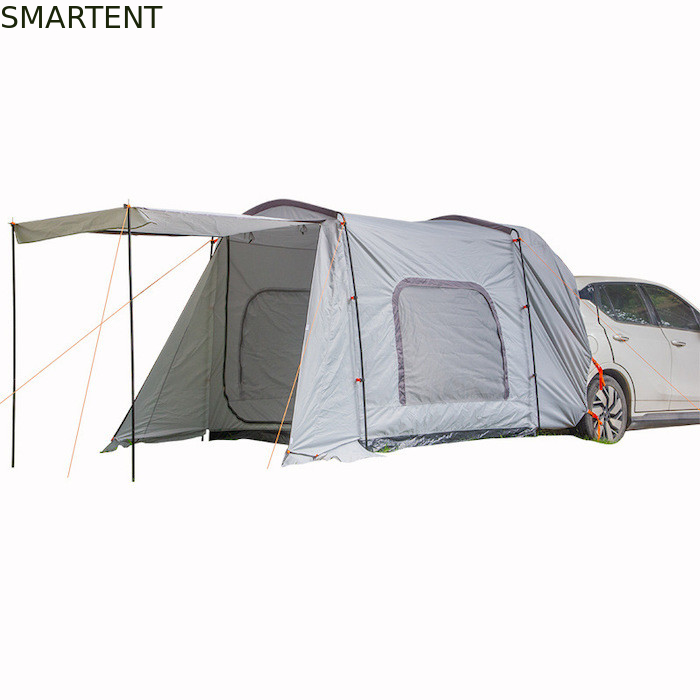 260*180*190CM imperméable à l'eau PU2000MM enduit de gris 210D polyester toute saison tente familiale sur le toit avec deux portes et fenêtres fournisseur