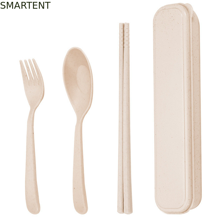 Accessoires écologiques légers de couleur beige durable de blé de paille de fibre de sol pour les voyages en plein air fournisseur