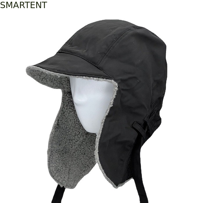 Accessoires extérieurs écologiques sans cruauté OEM Chapeau de neige RPET noir pour l'hiver fournisseur