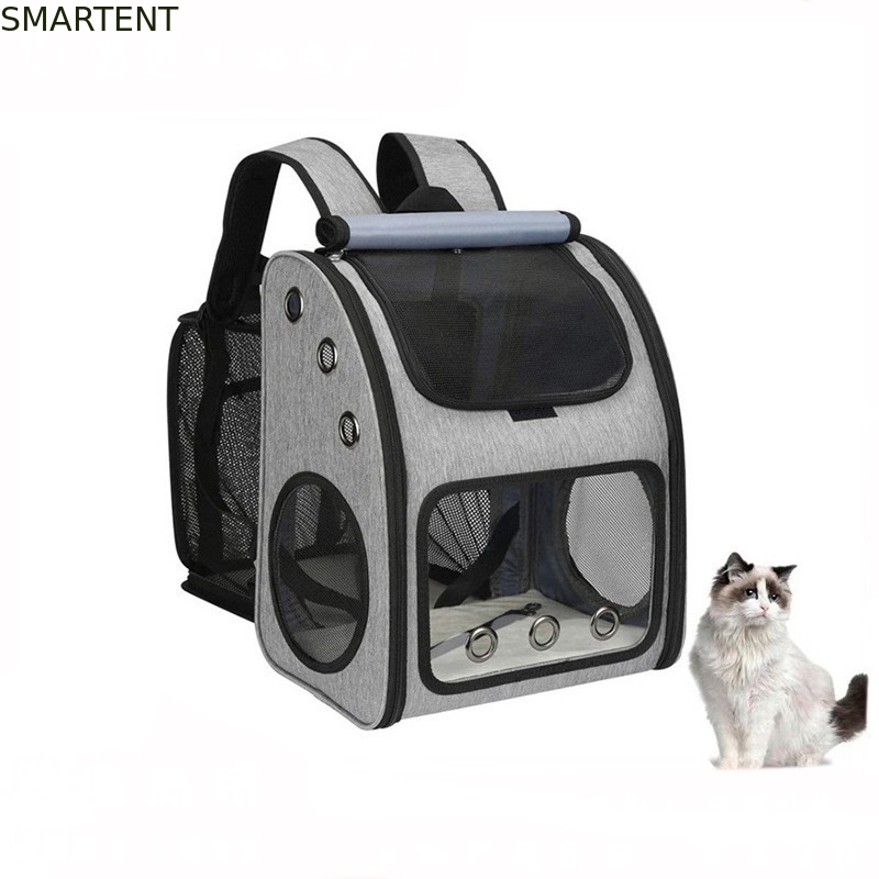 Sac de voyage extensible pour animaux de compagnie en extérieur 34*27*42.5CM, non toxique, fournitures mignonnes pour animaux de compagnie, pour unisexe, en gris. Caractéristiques : durable, lavable. fournisseur