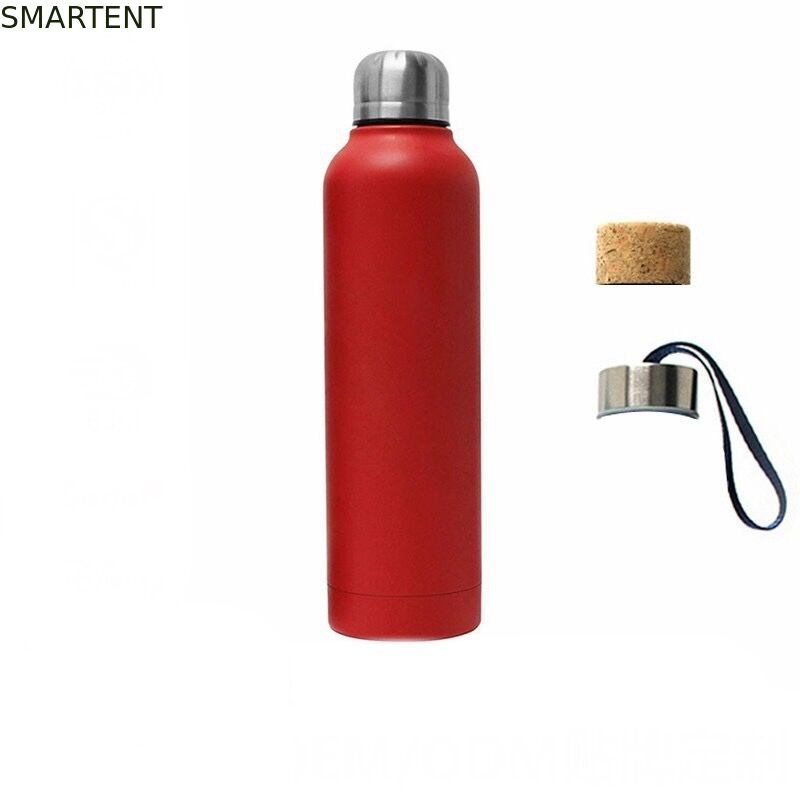Bouteilles d'eau en acier inoxydable 304 de couleur rouge pour activités de plein air fournisseur