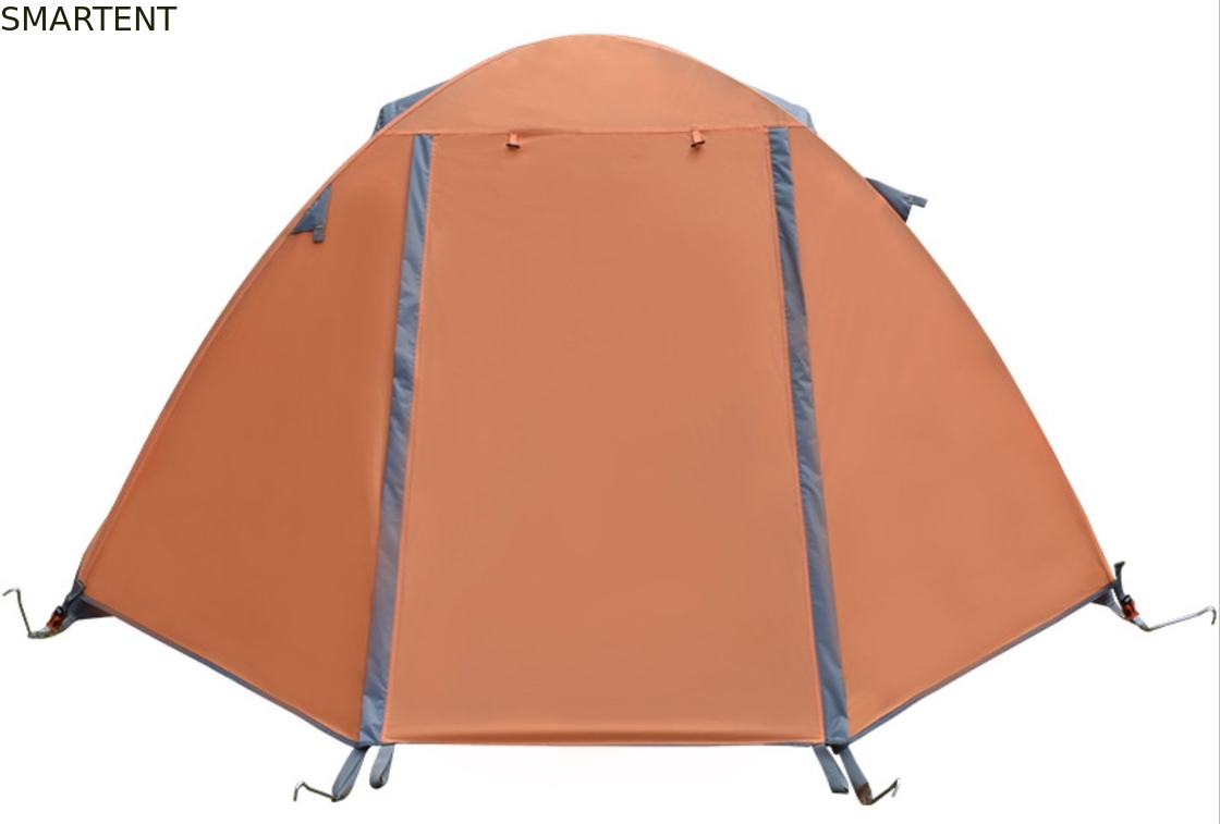 Tente de camping en plein air 210*180*130cm Couleur orange 210D Polyester Ripstop PU2000mm enduit pour le snowfield et l'événement familial fournisseur