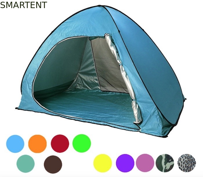 165*200*130cm Tente de camping extérieur pour 2 personnes Bleue imperméable à l'eau résistant aux UV 190T Pop Up Shelter fournisseur