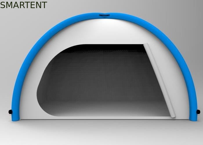 Tentes de camping gonflables en extérieur en argent 190T Tente bleue gonflable fournisseur