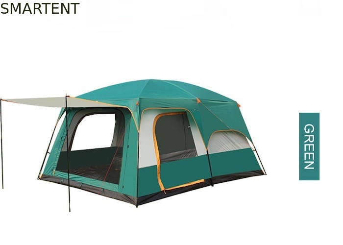 Vert automatique imperméable du polyester PU3000MM de la tente de camping de famille 190T fournisseur