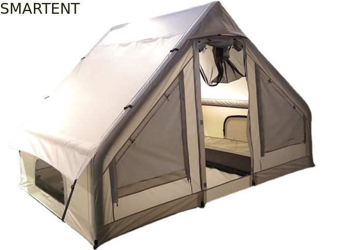 À l'extérieur 300X200X200CM Tente de camping gonflable maison double couche coton beige fournisseur