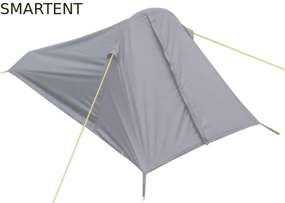 Équipement de camping en plein air Tentes de trekking gonflables à deux couches en polyester enduit en PU noir imperméable à l'eau pour 1 personne