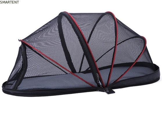 Portable extérieur pliable 40X41X82CM Ventilation de la maille de nylon chaleureuse tente pour chien noir